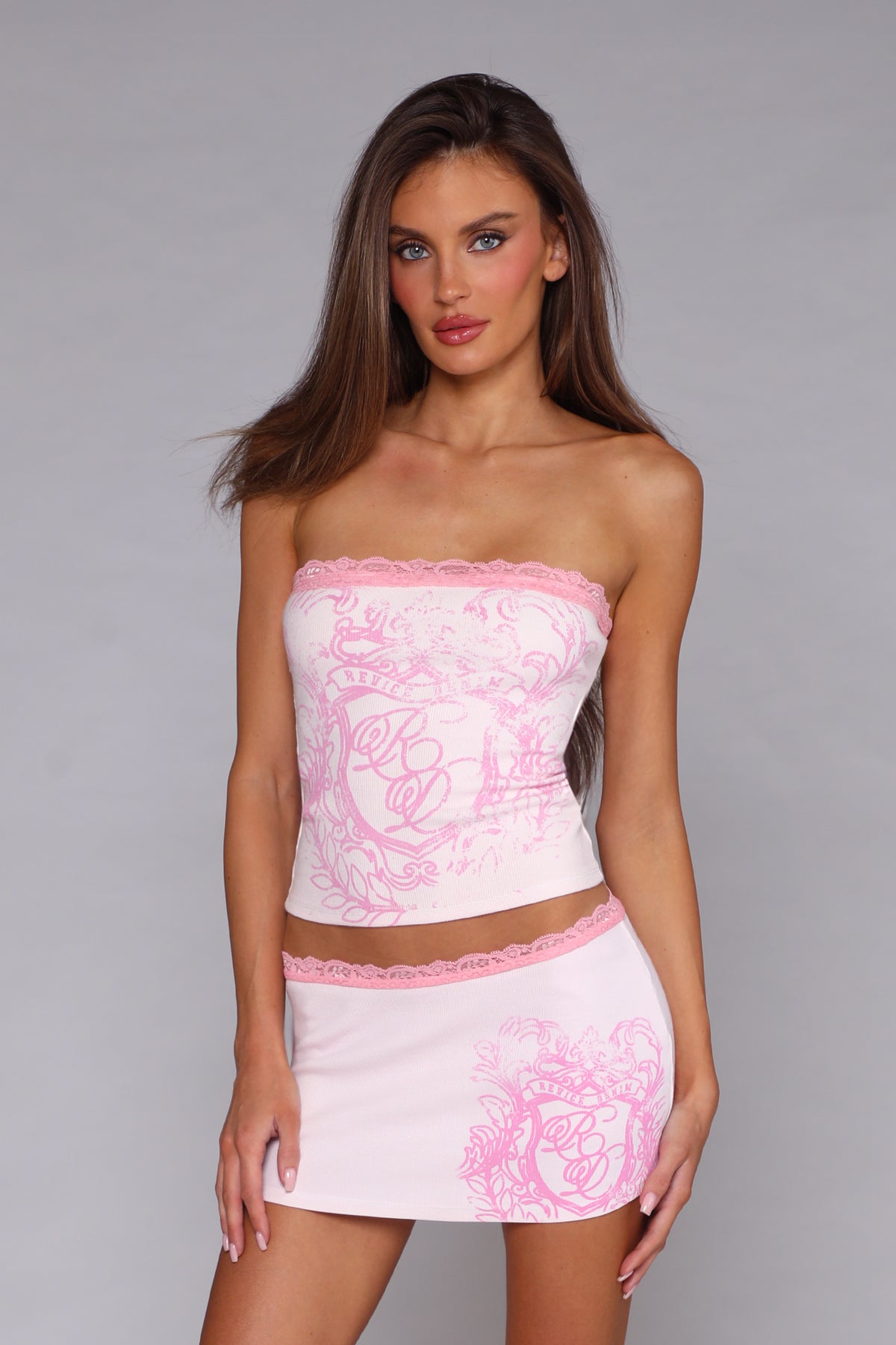 DELILAH TUBE TOP / REIGN CANDY PINK
