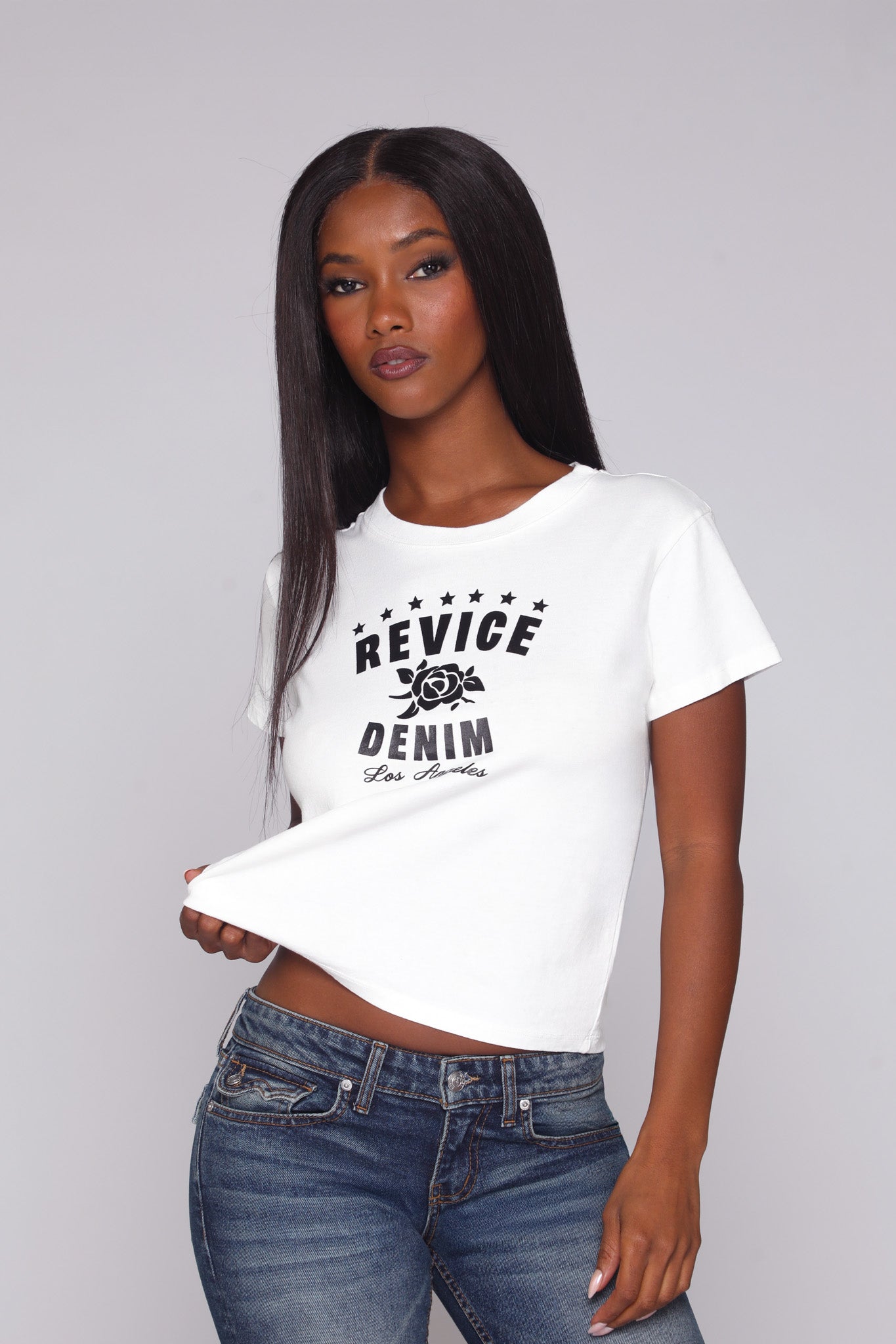 MELROSE TEE / OPTICAL WHITE