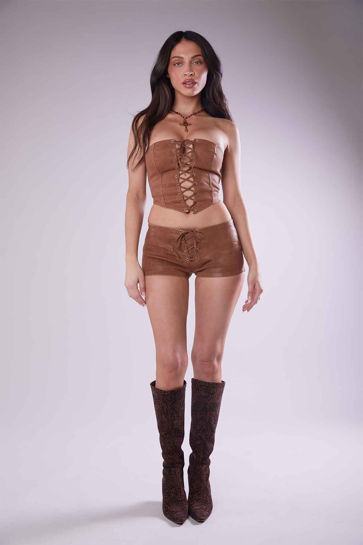 Center Stage Corset / Rust