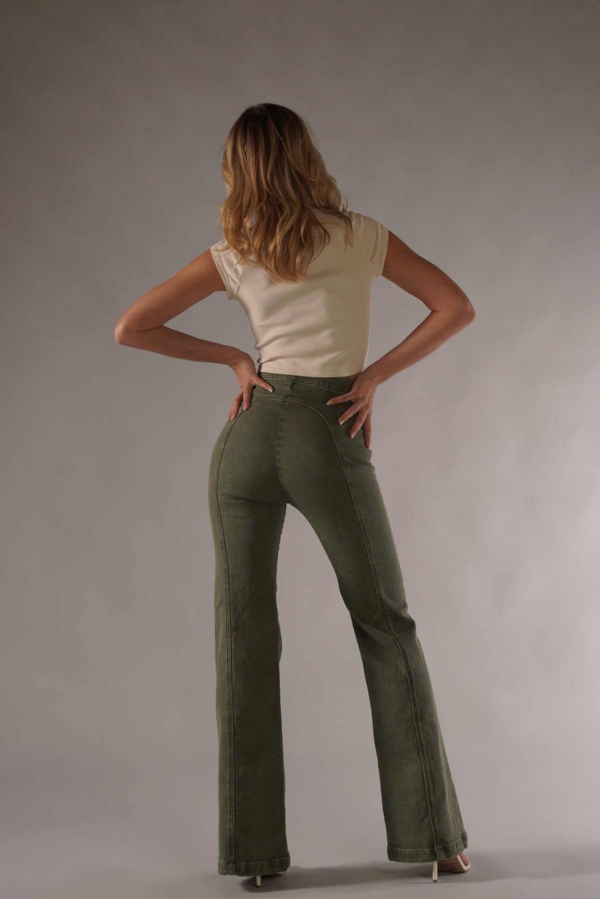 Rollergirl Flares / Green & Famous