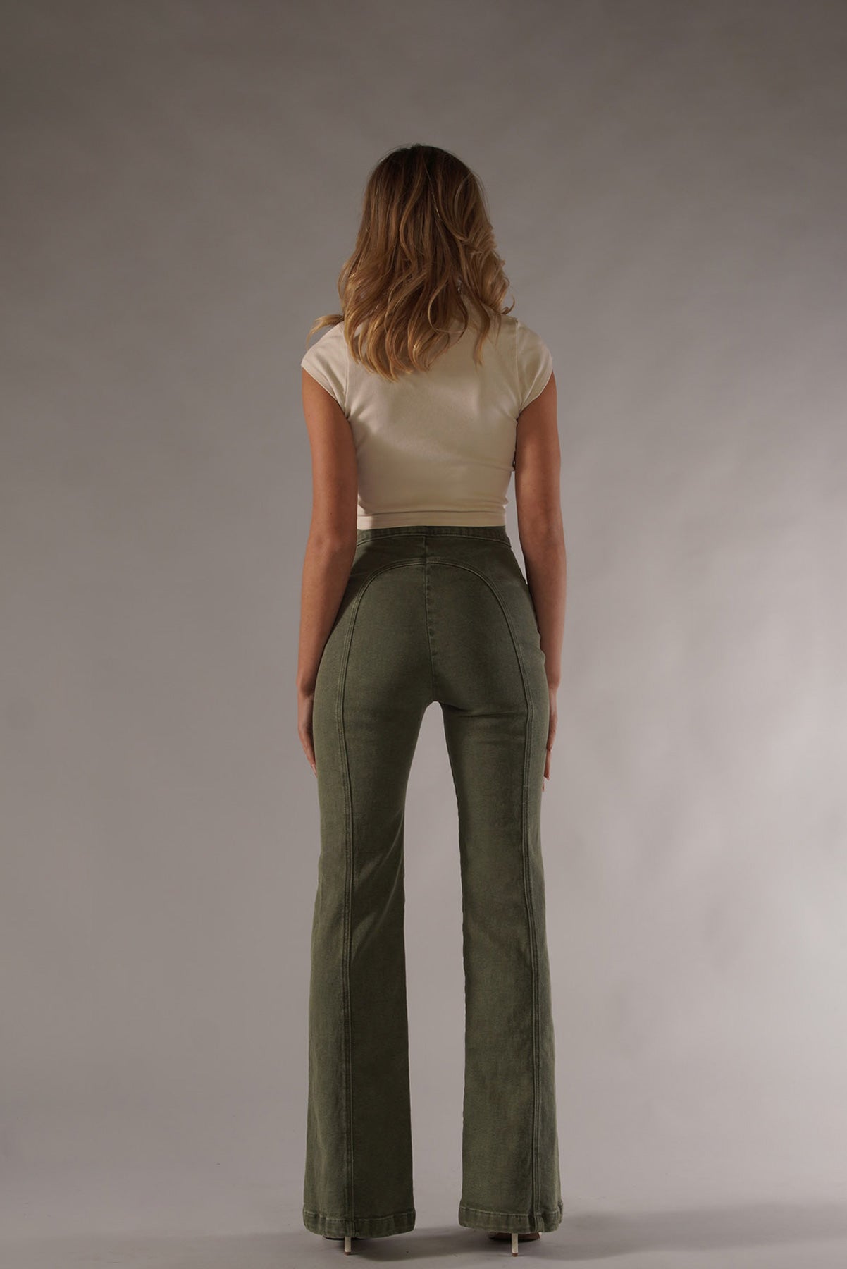 Rollergirl Flares / Green & Famous